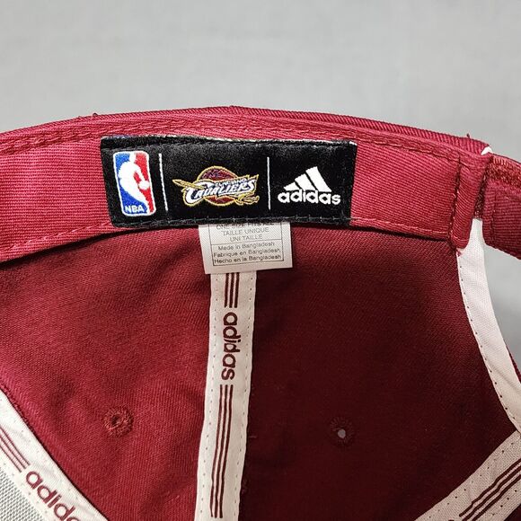 Cleveland CAVALIERS Cavs Hat Baseball Ball Cap ADJUSTABLE Relaxed Fit NBA Adidas - Picture 7 of 7